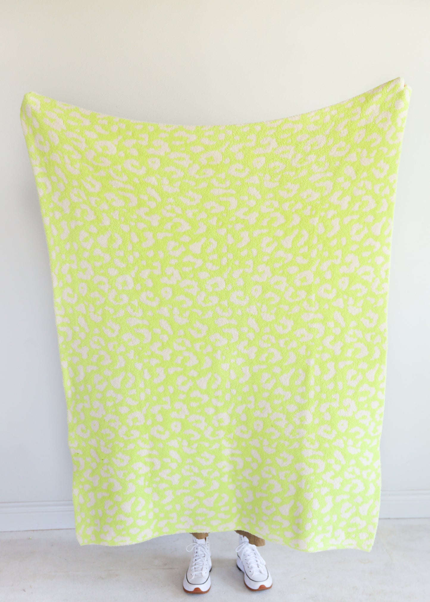 Wild Green Leopard Blanket