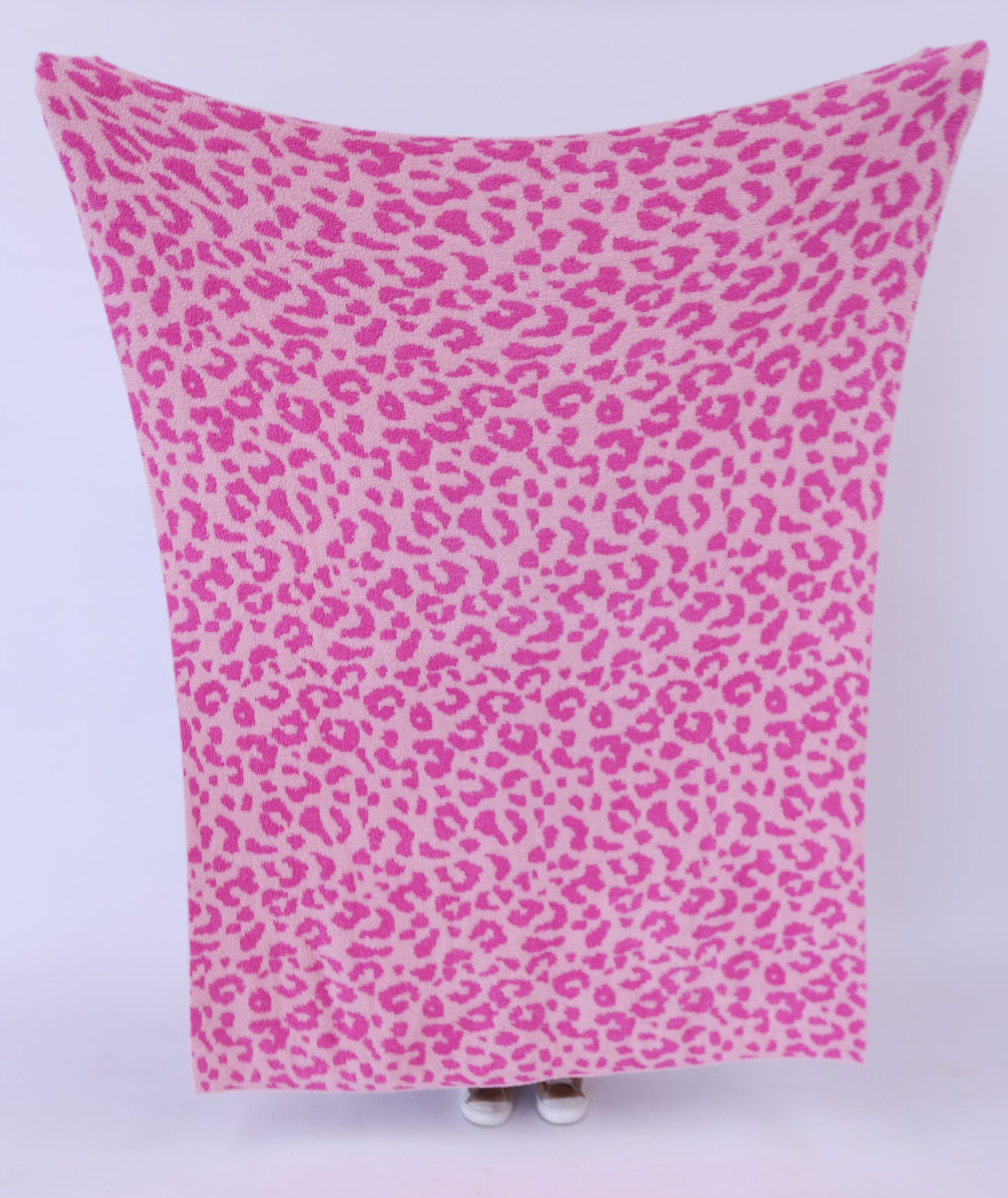 Wholesale -Bright Pink Leopard Blanket