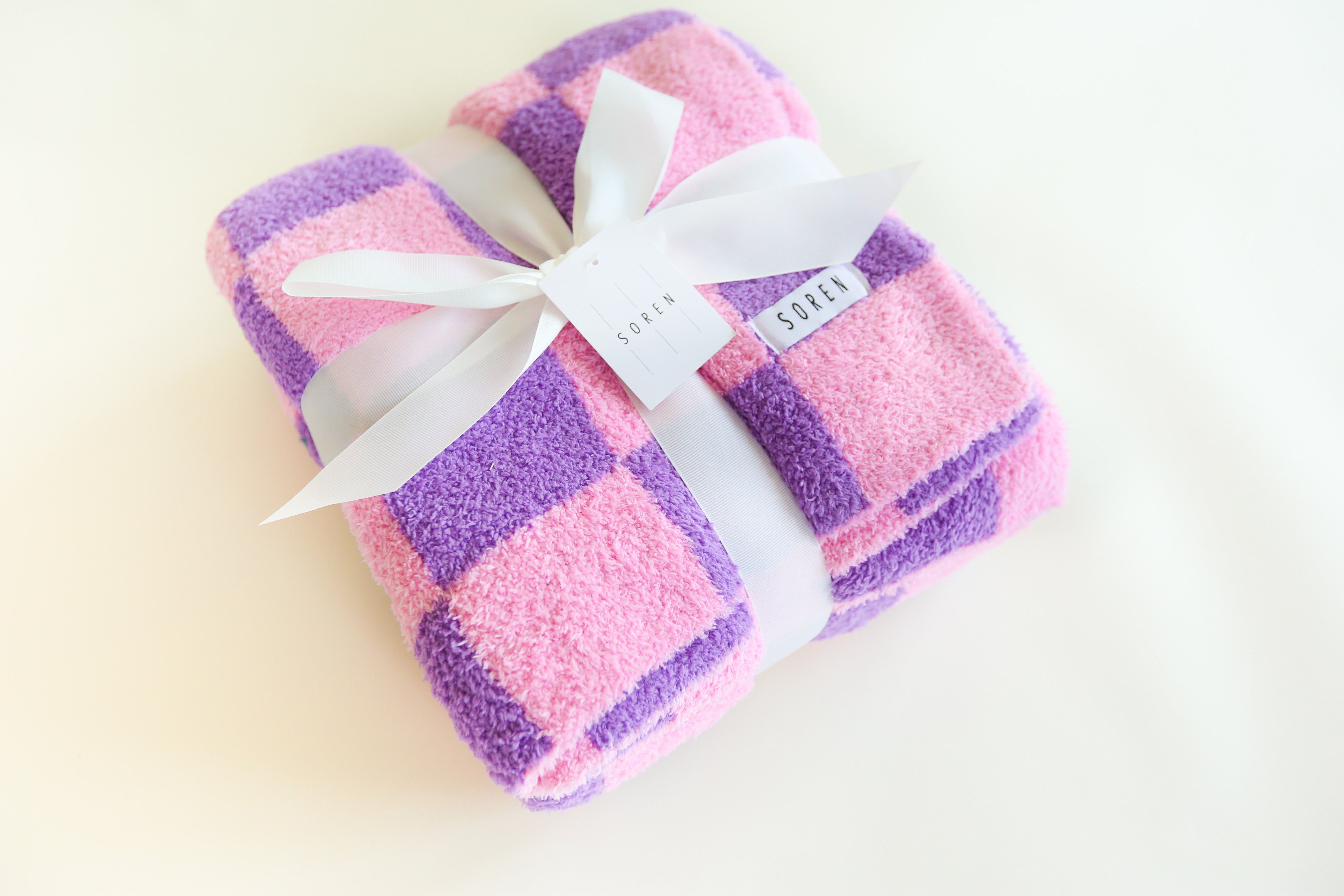 Pink and purple discount blanket